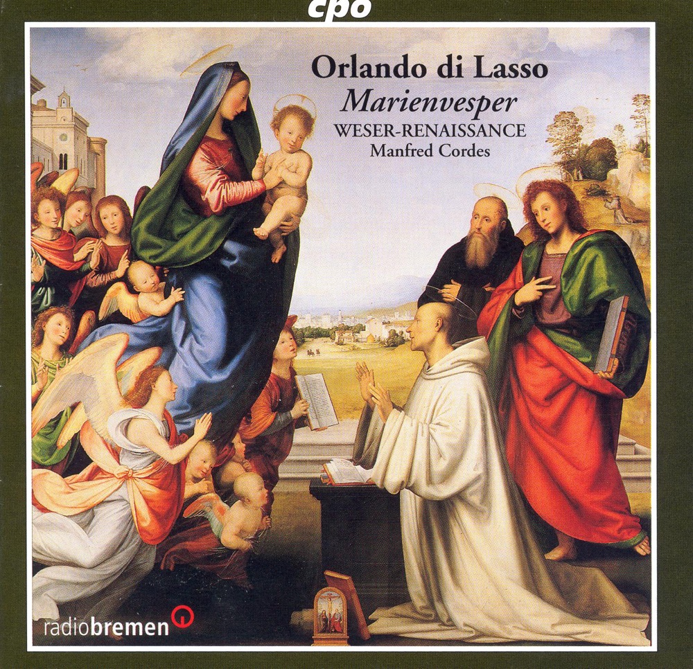 Обложка альбома «Lasso: Marian Vespers» — Manfred Cordes & Bremen Weser-Renaissance