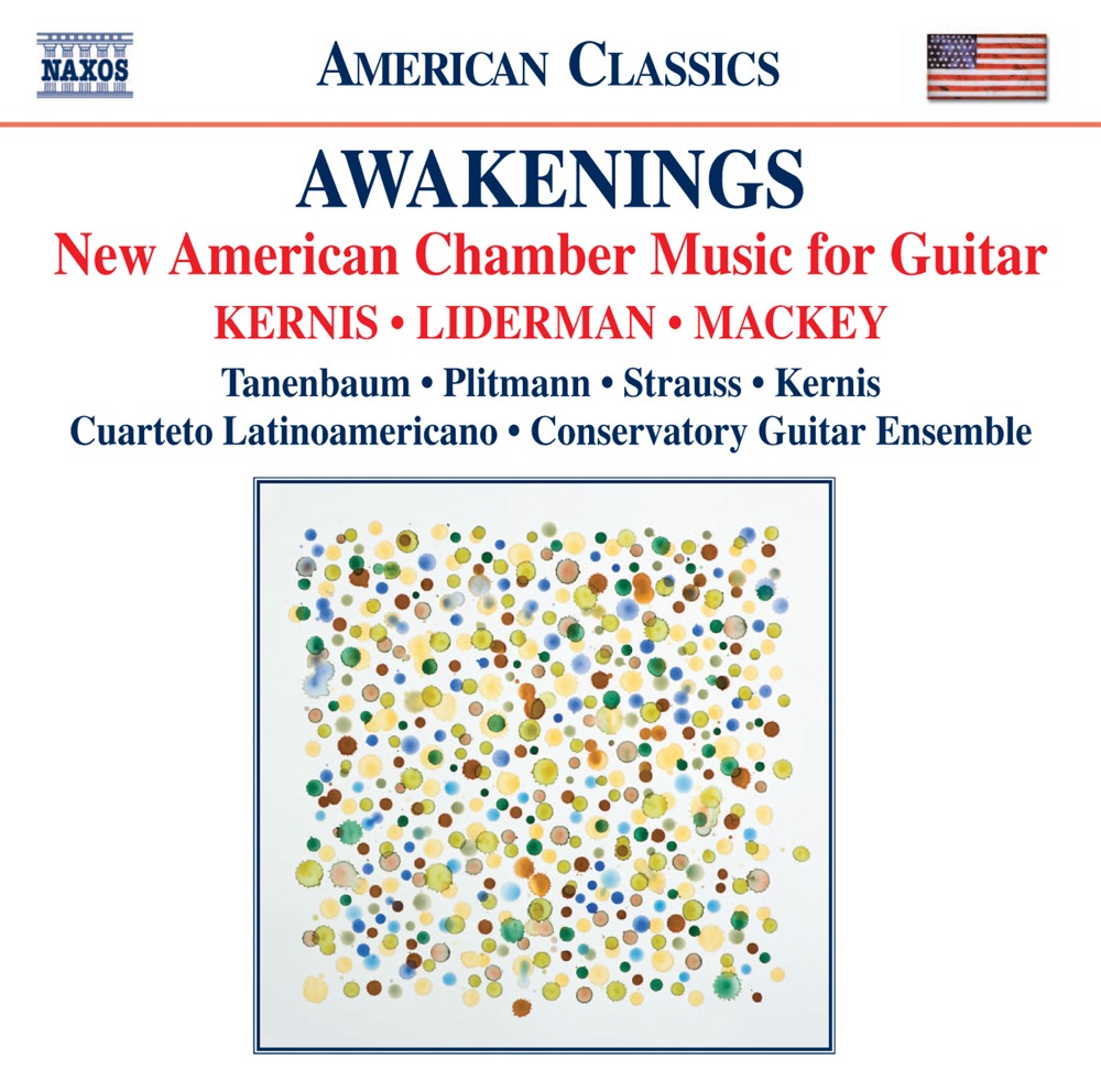 Обложка альбома «Awakenings: New American Chamber Music for Guitar» — David Tanenbaum, Hila Plitmann, Axel Strauss, Aaron Jay Kernis, Cuarteto Latinoamericano & San Francisco Conservatory Guitar Ensemble