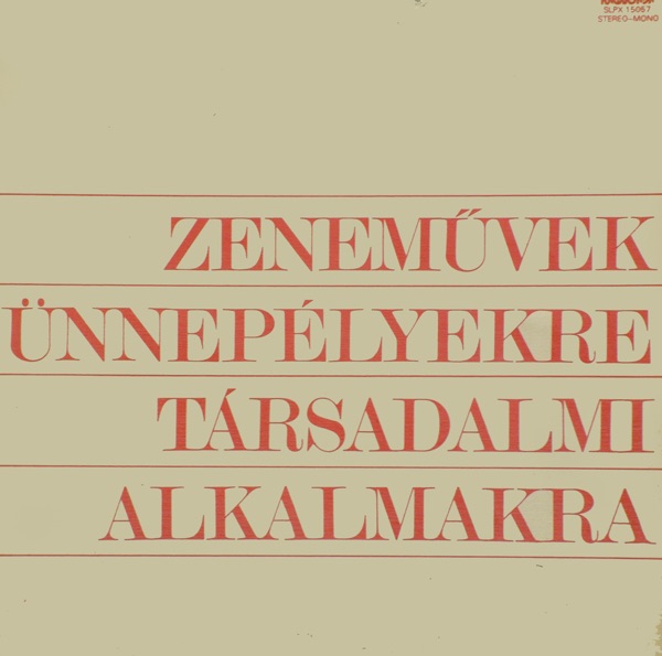 Zeneművek társadalmi alkalmakra III.a