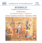 Rodrigo: Soleriana - Zarabanda Lejana Y Villancico (Complete Orchestral Works, Vol. 1) - Maximiano Valdes & Asturias Symphony Orchestra