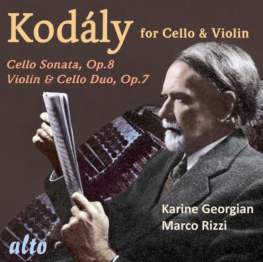 Обложка альбома «Kodaly Works for Cello and Violin» — Karine Georgian & Marco Rizzi