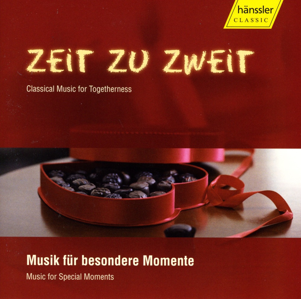 Обложка альбома «Zeit Zu Zweit - Classical Music for Togetherness» — Klaus-Peter Hahn, Moscow State Radio and Television Symphony Orchestra, Vladimir Bunin, Dale Kavanagh, Horst-Hans Backer, International Philharmonic Orchestra, Pavlos Hatzopoulos, Helmuth Rilling, Oregon Bach Festival Orchestra, Florian Henschel, Dirk Altmann, Gunter Teuffel, Pamela Frank, Sir Neville Marriner, Academy of St Martin in the Fields, Gerhard Oppitz, Robert Levin, Stuttgart Bach Collegium, Iona Brown, Kai Vogler, Peter Bruns & Roglit Ishay