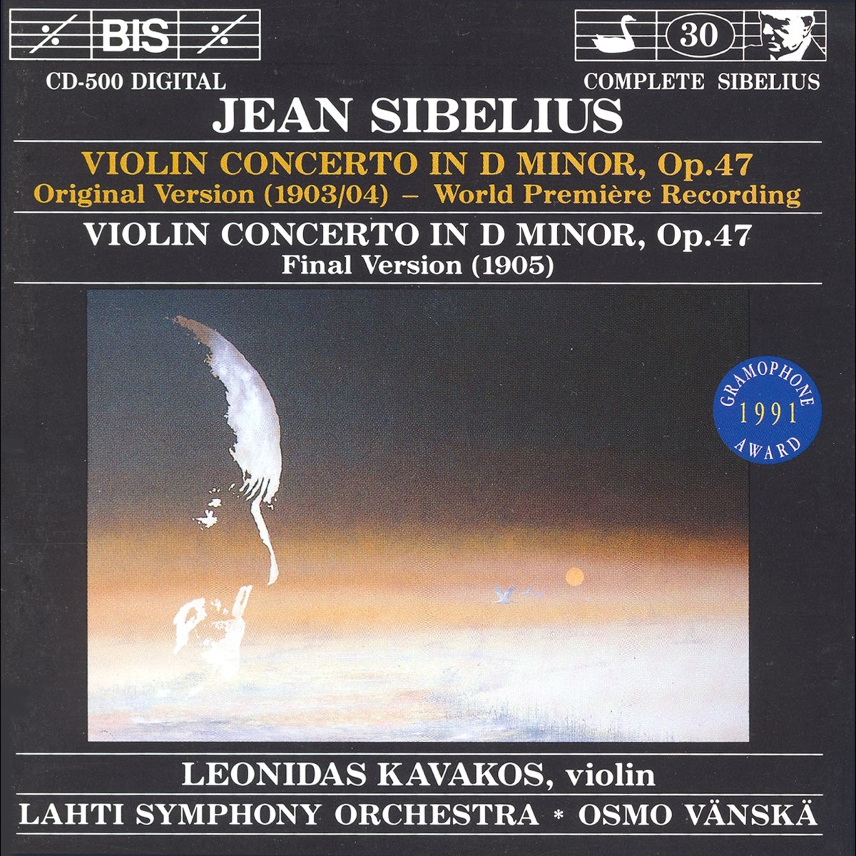 ‎Sibelius Violin Concerto In D Minor, Op. 47 (Original and Final