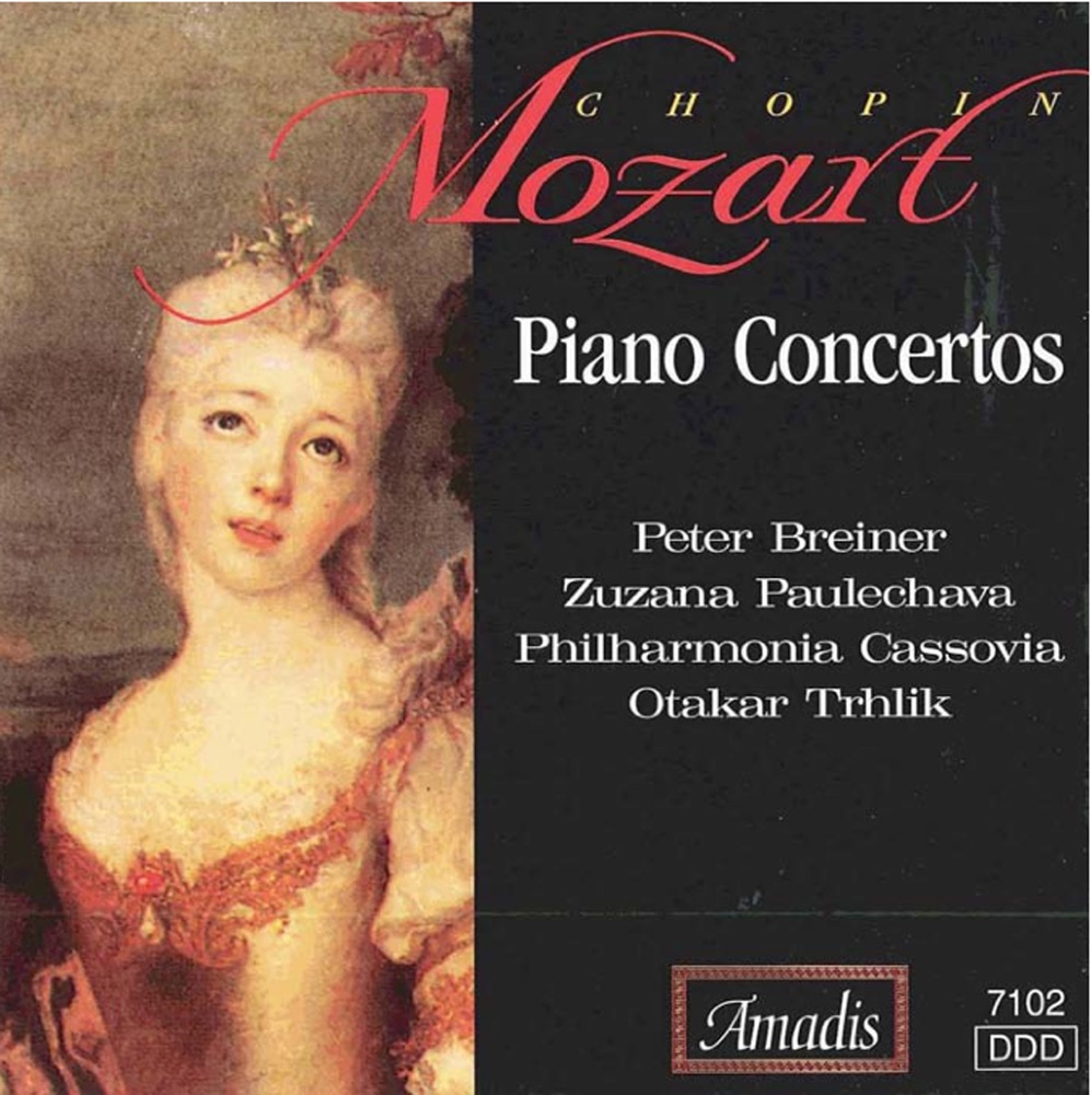 Обложка альбома «Chopin: Piano Concerto No. 1 - Mozart: Piano Concerto No. 20» — Peter Breiner, Otakar Trhlík, Philharmonia Cassovia & Zuzana Paulechova