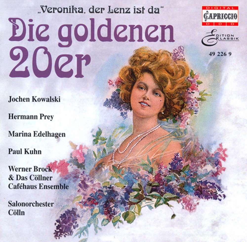Обложка альбома «Golden 20's (The)» — Werner Brock, Collner Cafehaus Ensemble, Hermann Prey, Paul Kuhn, Jochen Kowalski, Daniel Morgenroth, Cologne Salon Orchestra & Marina Edelhagen