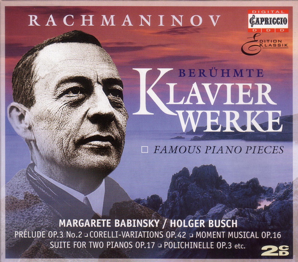 Обложка альбома «Rachmaninov, S.: Variations On A Theme of Corelli - Morceaux De Fantaisie - Suite No. 2 - 6 Duets» — Margarete Babinsky & Holger Busch