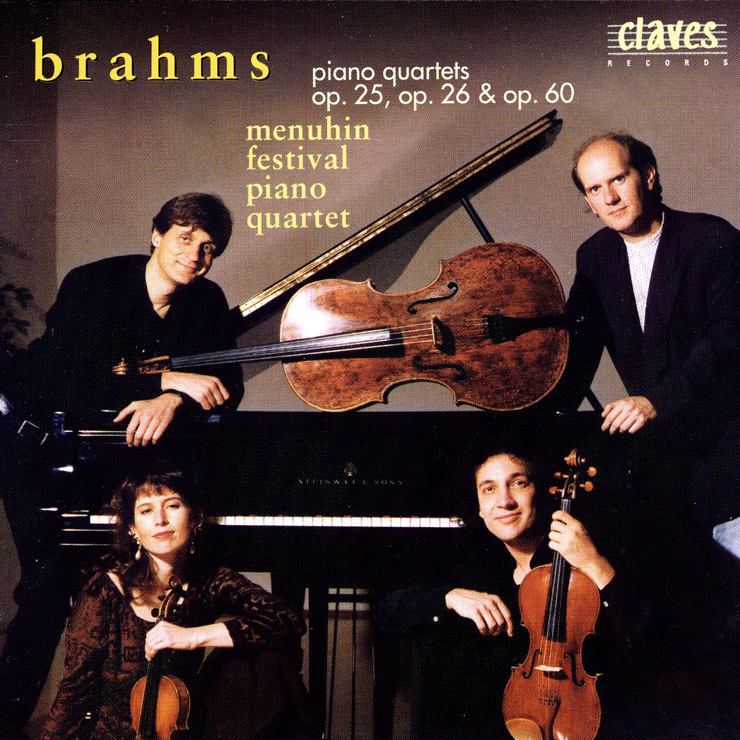 Brahms: The Three Piano Quartets by Menuhin Festival Piano Quartet album cover
