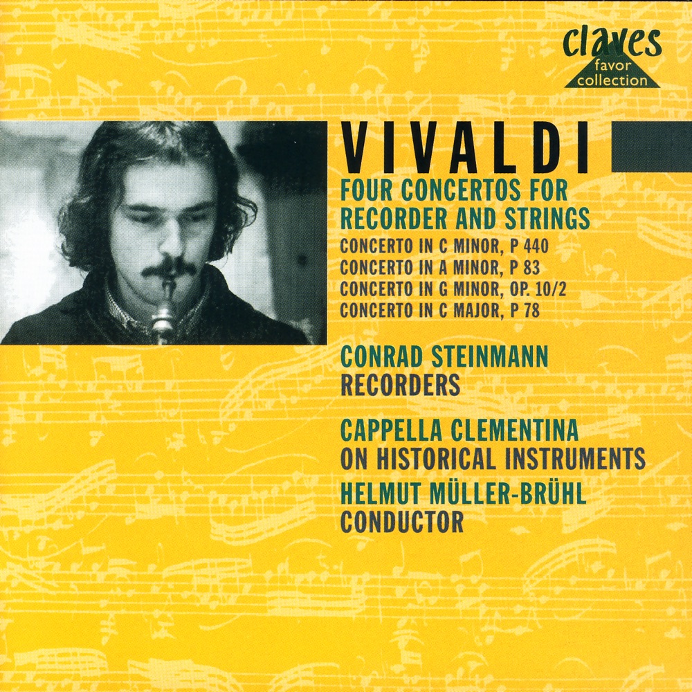 Обложка альбома «Vivaldi: Four Concertos for Recorders» — Conrad Steinmann, Helmuth Müller-Brühl & Capella Clementina