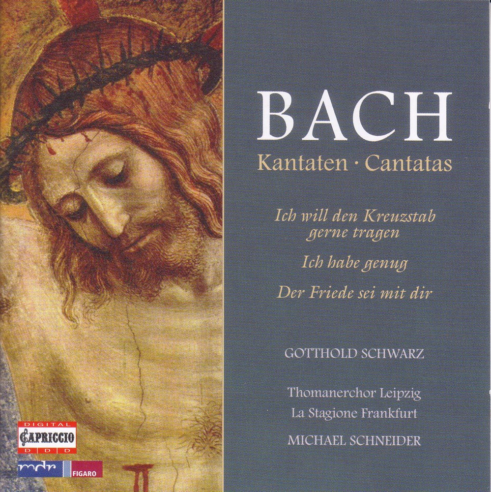 Обложка альбома «Bach, J.S.: Cantatas - Bwv 56, 82, 158» — La Stagione Frankfurt, Gotthold Schwarz, Michael Schneider, Richard Mauersberger & Leipzig Thomaner Choir