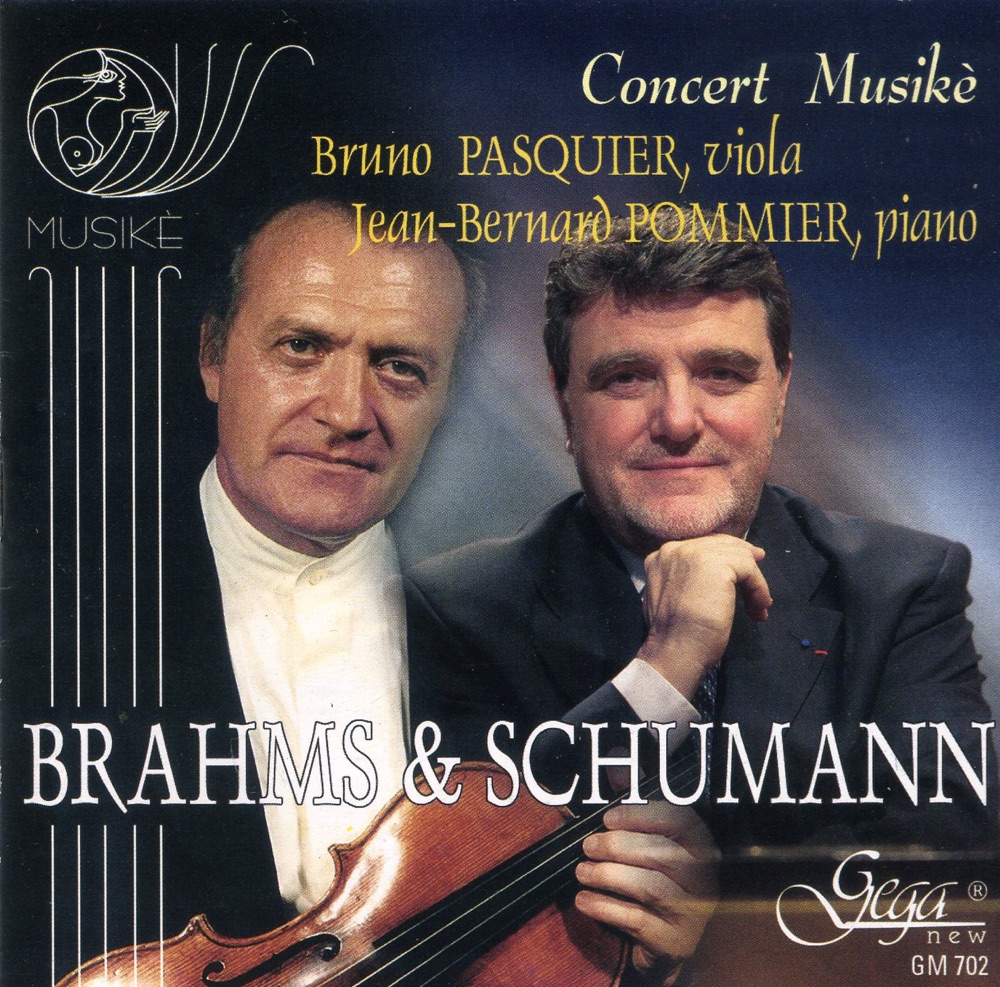Обложка альбома «Brahms & Schumann: Concert Musikè» — Bruno Pasquier & Jean-Bernard Pommier