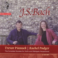 Bach: Sonatas for Violin and Obbligato Harpsichord, Vol. 1 - Rachel Podger & Trevor Pinnock