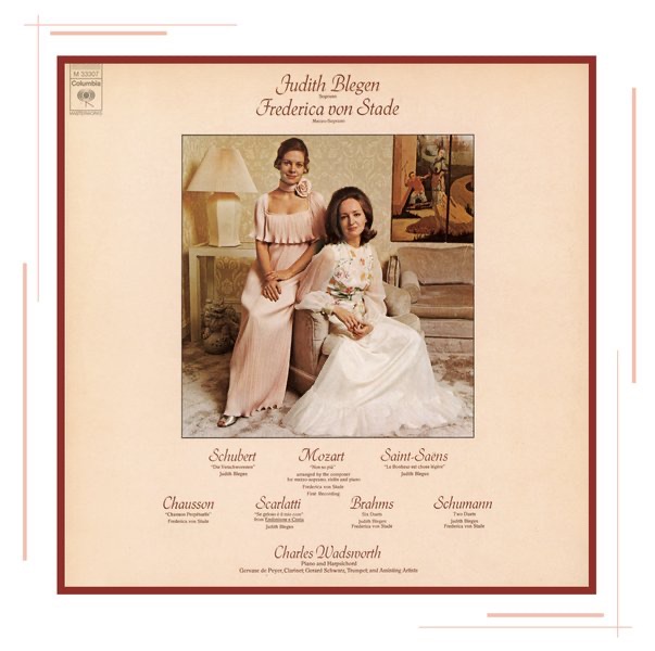 Обложка альбома «Duets - Judith Blegen and Frederica von Stade» — Frederica von Stade, Charles Wadsworth & Judith Blegen