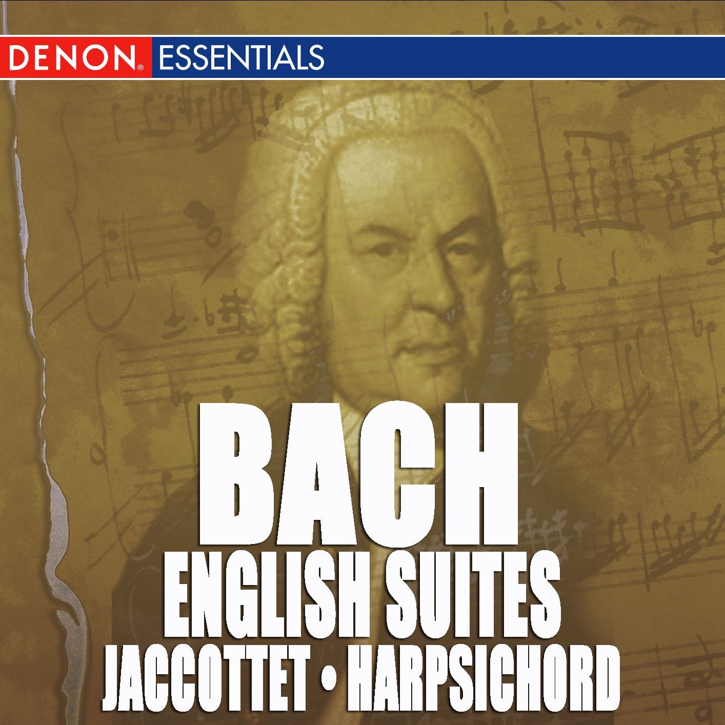 JS Bach: Complete English Suites for Harpsichord by Christiane Jaccottet album cover
