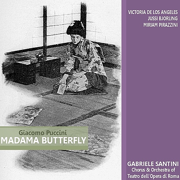 Обложка альбома «Puccini: Madama Butterfly» — Jussi Björling, Miriam Pirazzini, Coro del Teatro dell'Opera di Roma, Orchestra of the Rome Opera House, Gabriele Santini & Victoria de los Ángeles