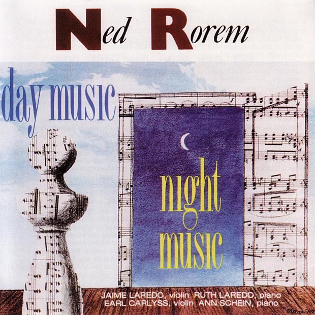 Обложка альбома «Rorem: Day Music - Night Music» — Anne Schein, Earl Carlyss, Jaime Laredo & Ruth Laredo