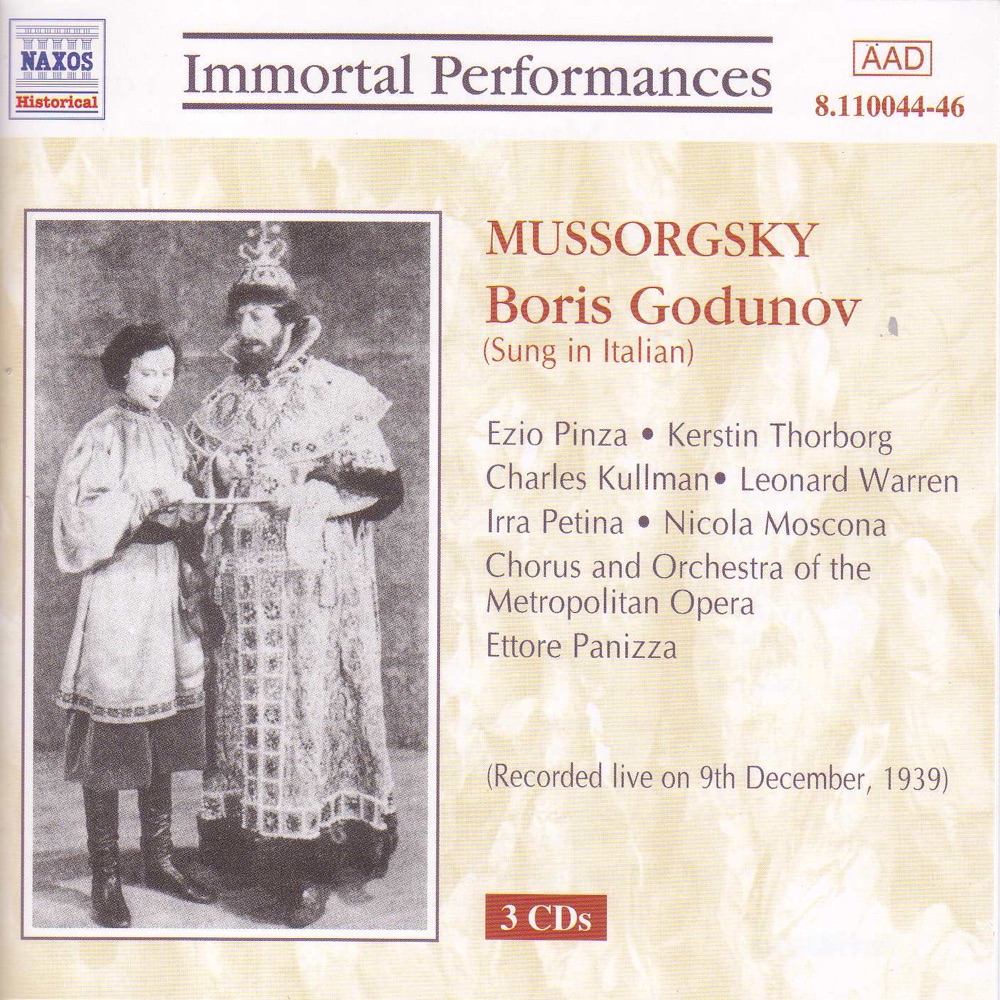 Обложка альбома «Mussorgsky: Boris Godunov» — Ezio Pinza, Ettore Panizza, The Metropolitan Opera Chorus & The Metropolitan Opera Orchestra