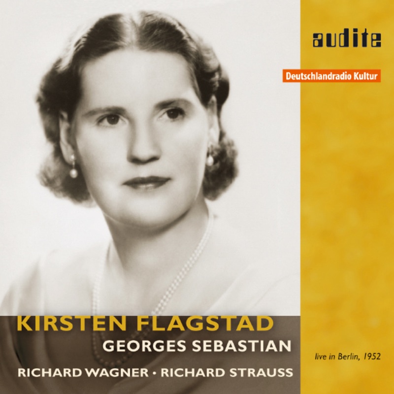 Обложка альбома «Kirsten Flagstad sings Wagner & Strauss (First Master Release , RIAS live recording from the Titania Palast, Berlin , May 9 and 11,1952) [Live]» — Orchester der Städtischen Oper, Berlin & Georges Sebastian