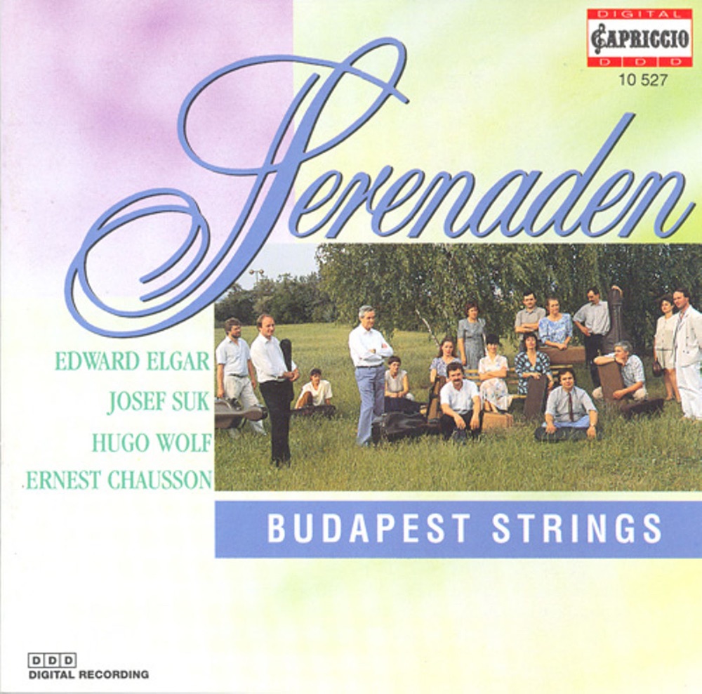 Обложка альбома «Elgar, E.: Serenade, Op. 20 - Suk, J.: Serenade, Op. 6 - Wolf, H.: Serenade, "Italienische Serenade"» — Karoly Botvay & Budapest Strings