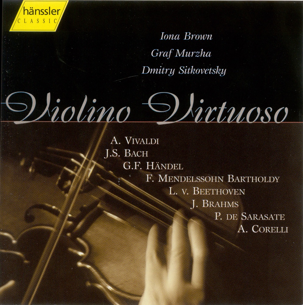 Обложка альбома «Violino Virtuoso» — Jonathan Rees, Iona Brown, Academy of St Martin in the Fields, Ralph de Souza, Briony Shaw, Helmuth Rilling, Oregon Bach Festival Orchestra, Württemberg Chamber Orchestra Heilbronn, Stuttgart Bach Collegium, John Constable, Lionel Handy, Ian Watson, Graf Murzha, Klaus-Peter Hahn, Moscow Radio Symphony Orchestra, Sir Neville Marriner, Dmitry Sitkovetsky & Alexander Mikjailov