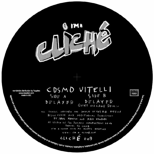 Обложка альбома «I'm a Cliché : Delayer - EP» — Cosmo Vitelli
