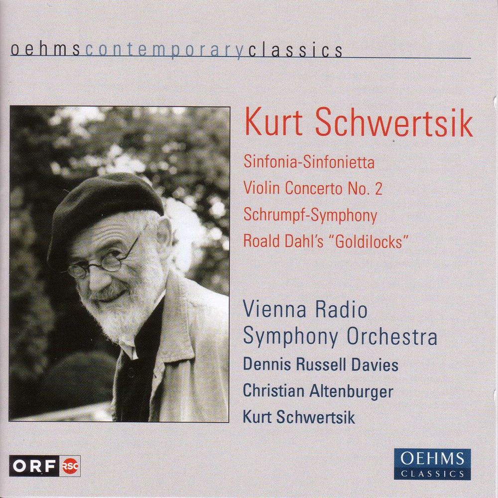 Обложка альбома «Schwertsik: Sinfonia - Sinfonietta, Violin Concerto, etc» — Dennis Russell Davies, Vienna Radio Symphony Orchestra, Christian Altenburger & Kurt Schwertsik
