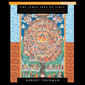 Audiobook cover for The Jewel Tree of Tibet: The Enlightenment of Tibetan Buddhism by Robert Thurman