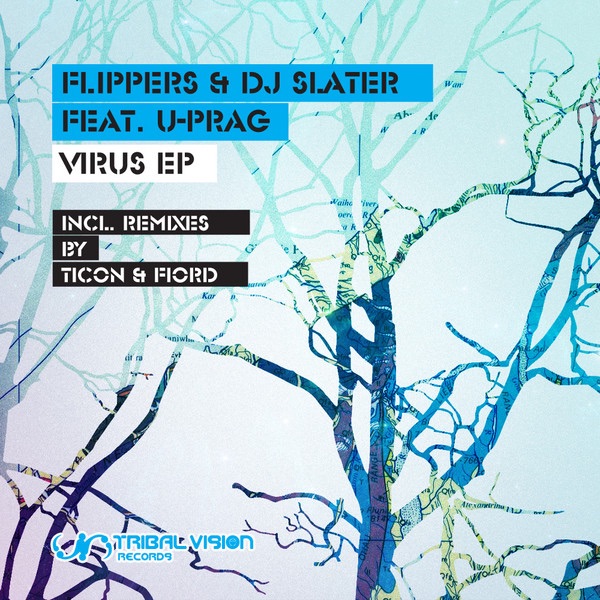 Обложка альбома «Virus EP (feat. U-Prag) - Single» — Flippers & DJ Slater