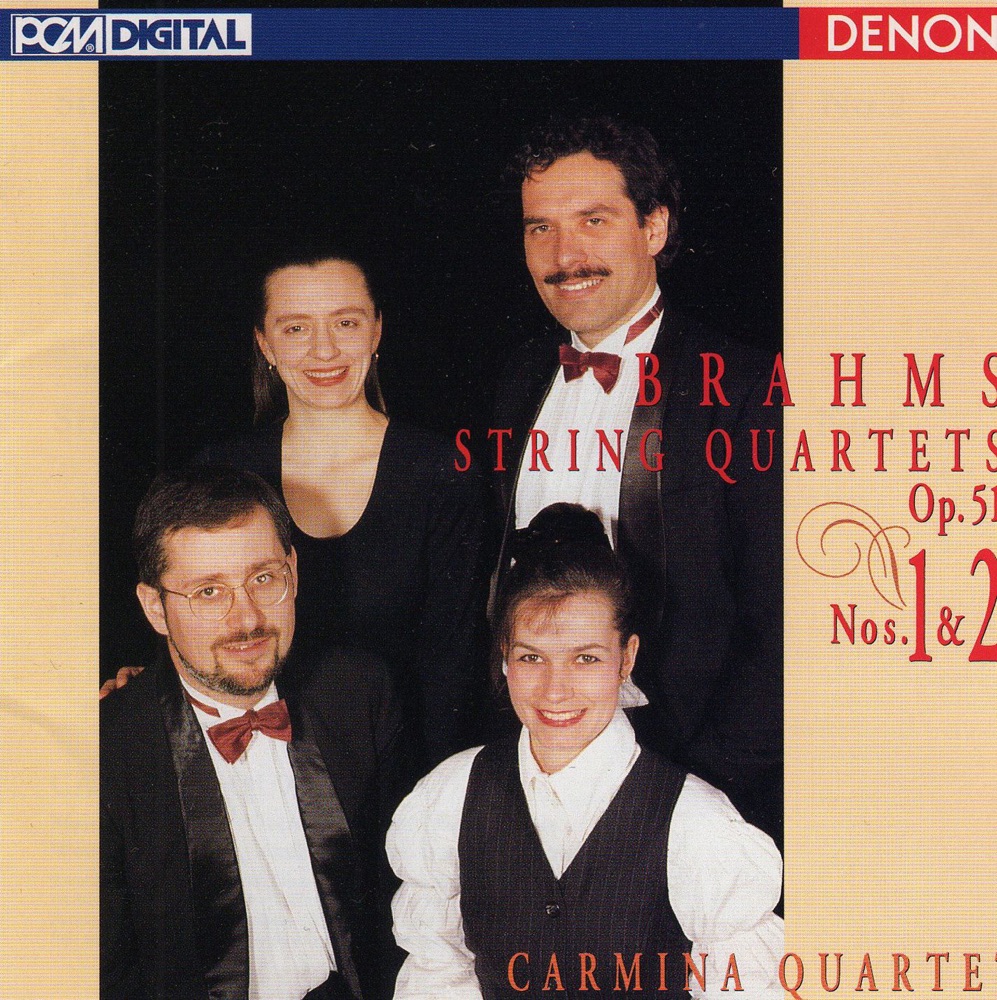 Обложка альбома «Brahms: String Quartets Op. 51, Nos. 1 & 2» — Carmina Quartet