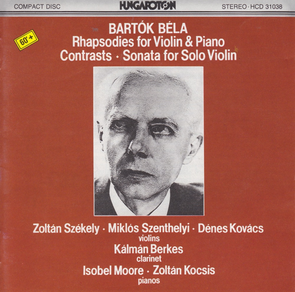 Обложка альбома «B. Bartók: Chamber Works» — Zoltán Székely, Isobel Moore, Miklos Szenthelyi, Kálmán Berkes, Zoltán Kocsis & Dénes Kovács