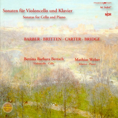 Cello Recital: Bertsch, Bettina Barbara - Barber, S. - Carter, E. - Bridge, F. - Britten, B.