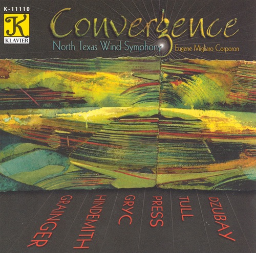 Обложка альбома «Convergence» — Eugene Migliaro Corporon, North Texas Wind Symphony & Newcastle Brass Quintet