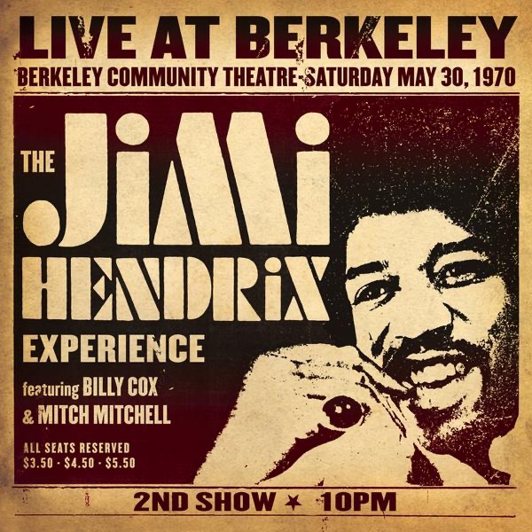 Обложка альбома «Live At Berkeley (2nd Show)» — The Jimi Hendrix Experience