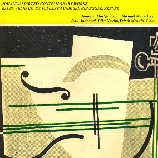 Обложка альбома «Contemporary Works» — Johanna Martzy