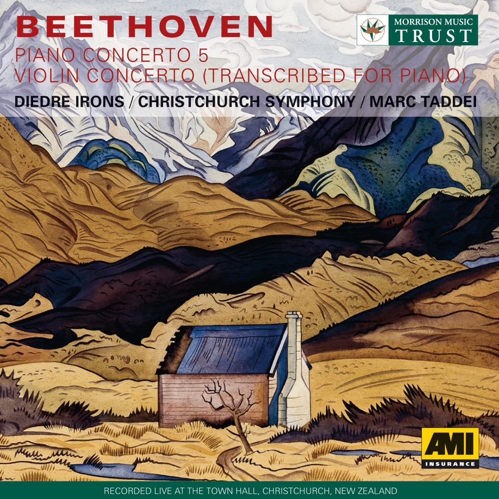 Обложка альбома «Beethoven: Piano Concerto No. 5 - Violin Concerto (Arr.For Piano)» — Diedre Irons, Marc Decio Taddei & Christchurch Symphony
