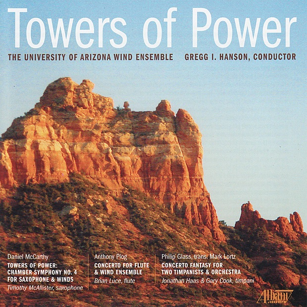 Обложка альбома «Towers of Power» — University of Arizona Wind Ensemble & Gregg L. Hanson