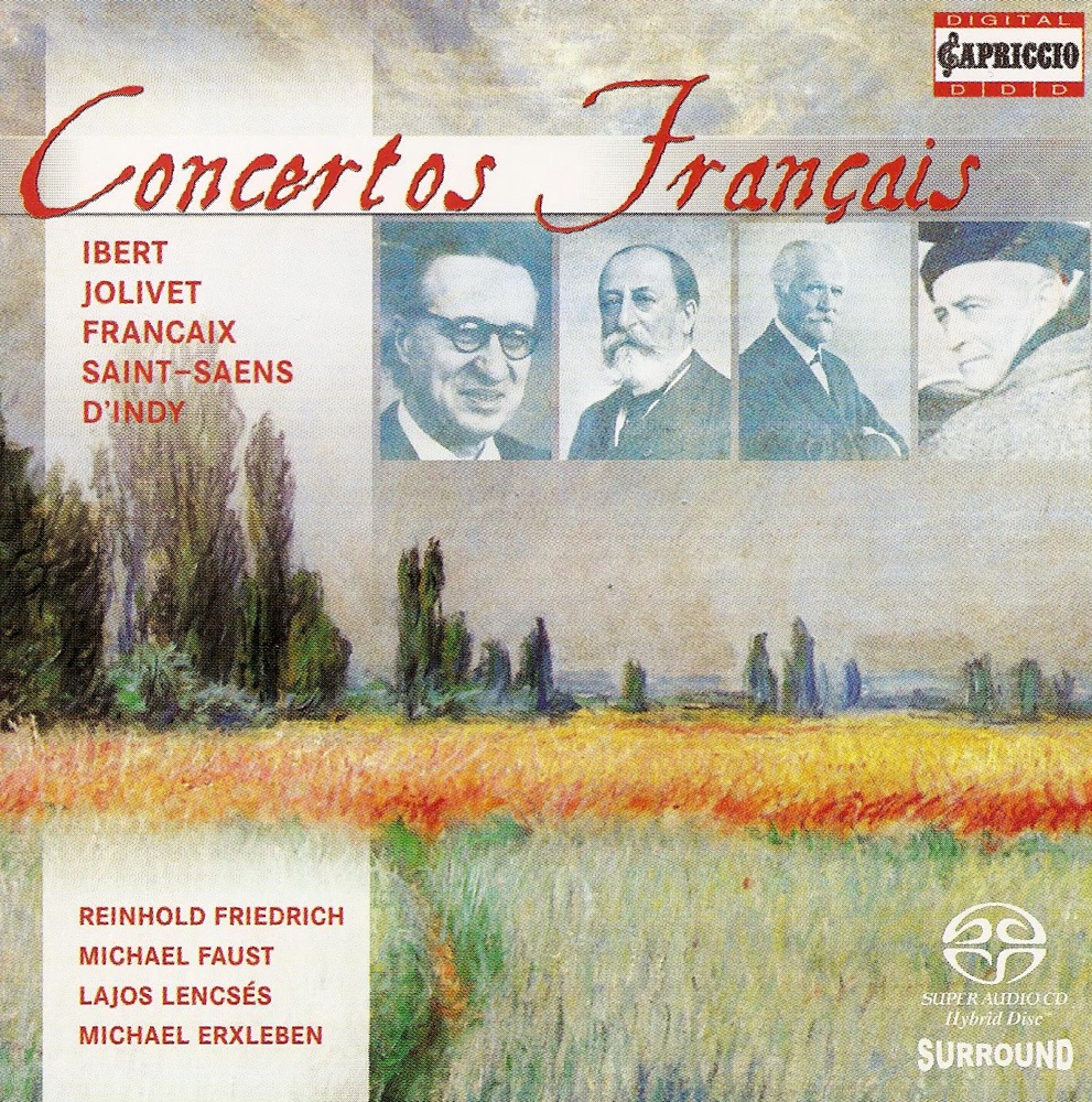 Обложка альбома «Concertos Français» — Lajos Lencsés, Rundfunk-Sinfonieorchester Berlin, Hans E. Zimmer, New Berlin Chamber Orchestra, Serge Baudo & Cologne Radio Orchestra