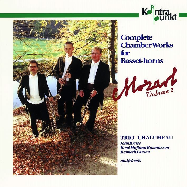 Обложка альбома «Mozart: Complete Chamber Music With Basset-horn, Volume 2» — Trio Chalumeau, René Højlund Rasmussen, John Kruse & Kenneth Larsen