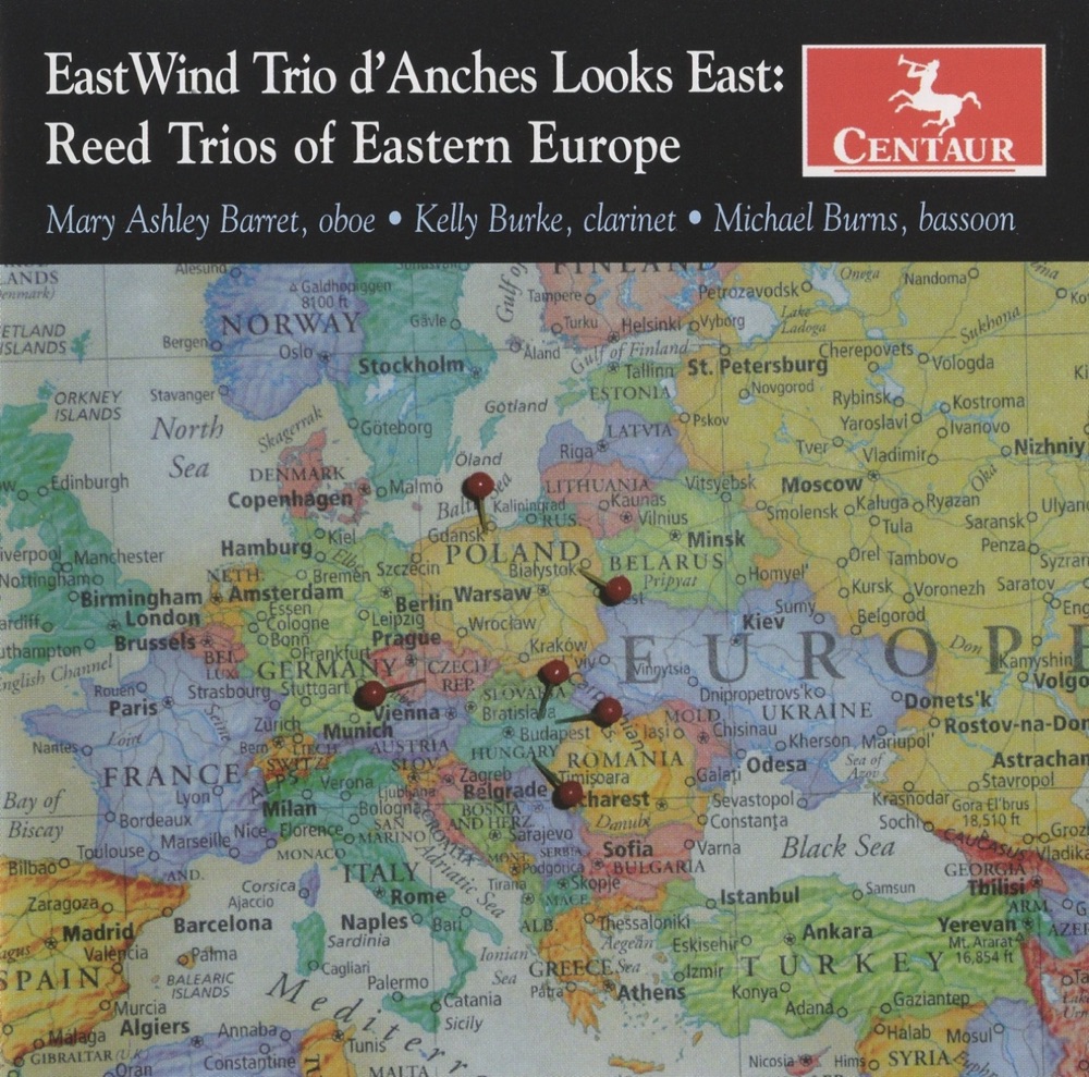 Обложка альбома «East Wind Trio d'Anches Looks East: Reed Trios of Eastern Europe» — Kelly Burke, Mary Ashley Barret & Michael Burns