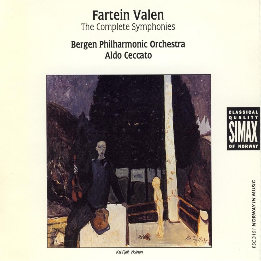 Обложка альбома «Valen: The Four Symphonies» — Bergen Philharmonic Orchestra & Aldo Ceccato