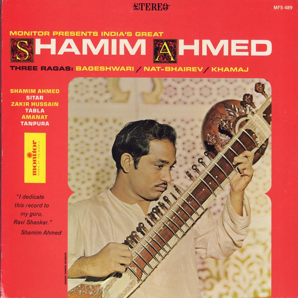 Обложка альбома «India's Great Shamim Ahmed: Three Ragas» — Shamim Ahmed Khan