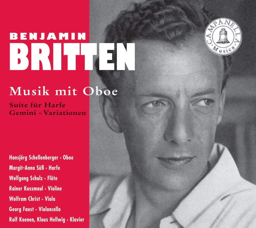 Обложка альбома «Britten: Music with Oboe» — Hansjörg Schellenberger
