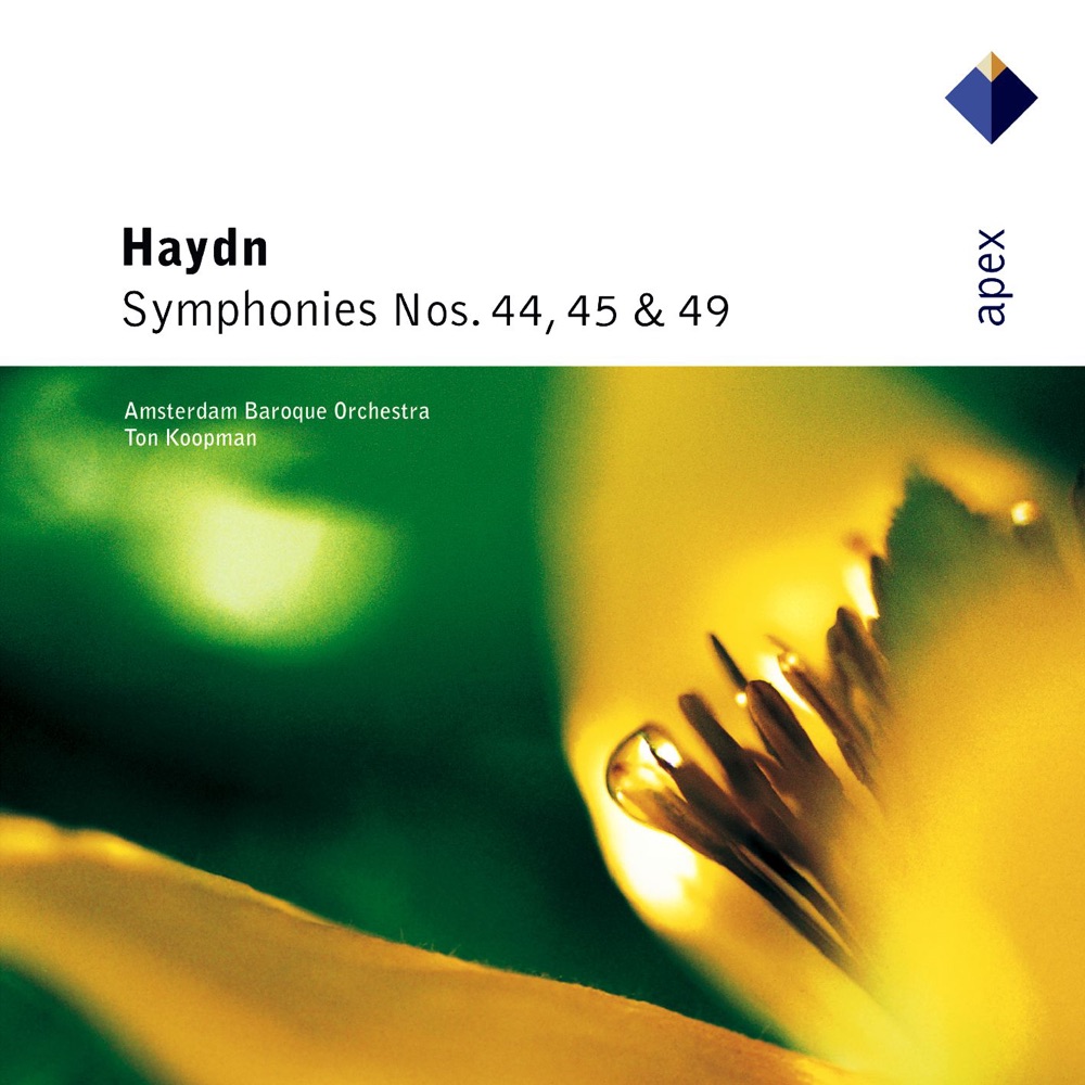 Обложка альбома «Haydn: Symphonies Nos. 44, 45 & 49» — Amsterdam Baroque Orchestra & Ton Koopman