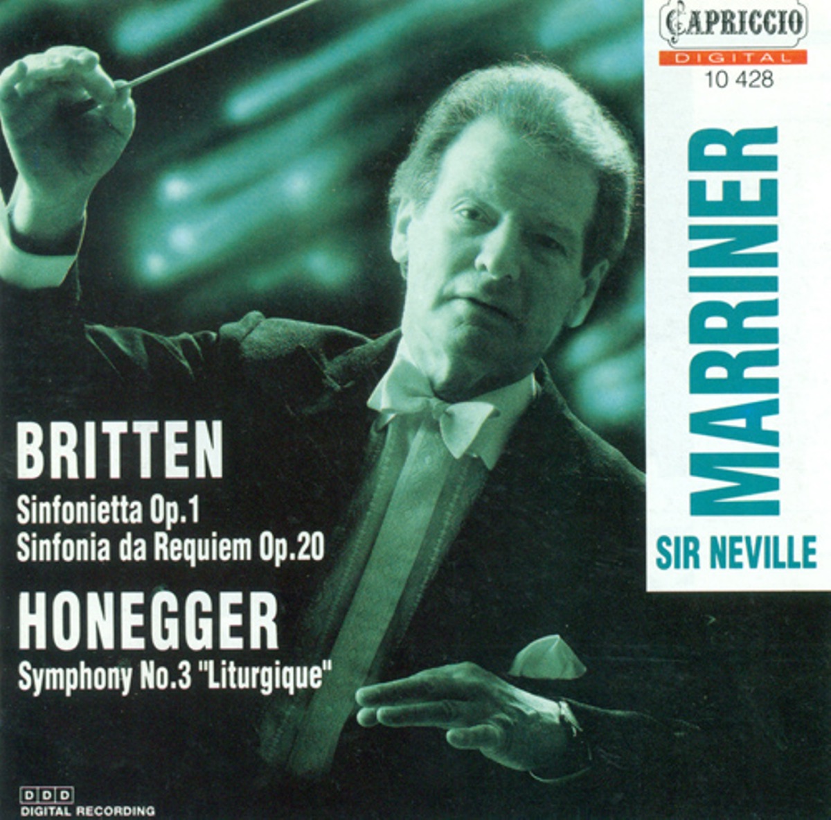 Britten, B.: Sinfonietta, Op. 1 - Sinfonietta Da Requiem - Honegger, A.: Symphony No. 3, "Liturgique" cover art