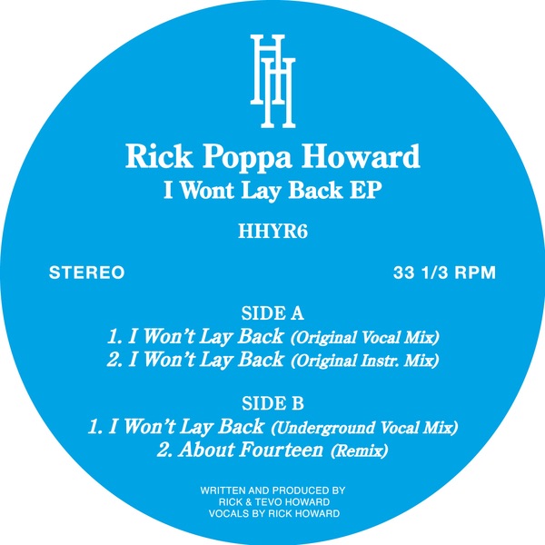 Обложка альбома «I Won't Lay Back - EP» — Rick Poppa Howard