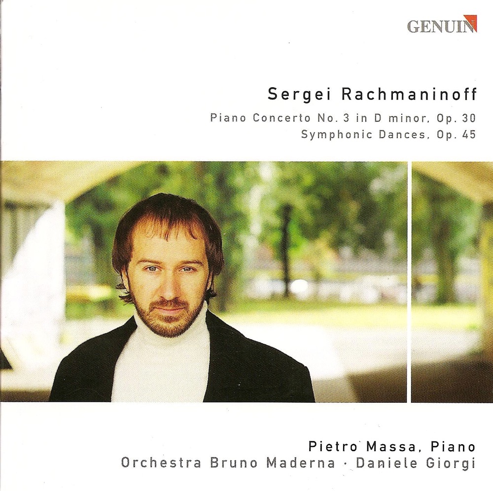 Обложка альбома «Rachmaninov: Piano Concerto No. 3 & Symphonic Dances» — Pietro Massa, Daniele Giorgi & Bruno Maderna Orchestra