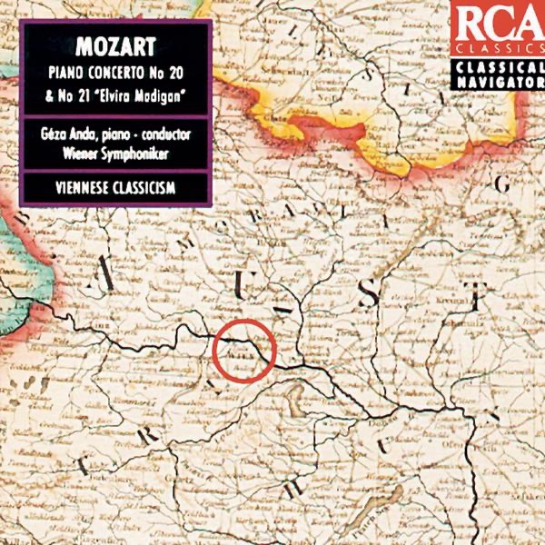 Обложка альбома «Mozart: Piano Concertos No. 20 & 21» — Géza Anda & Vienna Symphony
