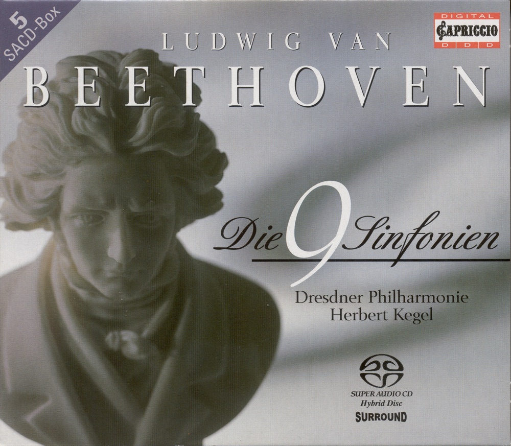 Обложка альбома «Beethoven, L. Van: Symphonies Nos. 1-9» — Herbert Kegel, Dresden Philharmonic Orchestra, Berlin Rundfunkchor, Leipzig Rundfunkchor, Kolos Kováts, Alison Hargan, Ute Walther & Eberhard Buchner