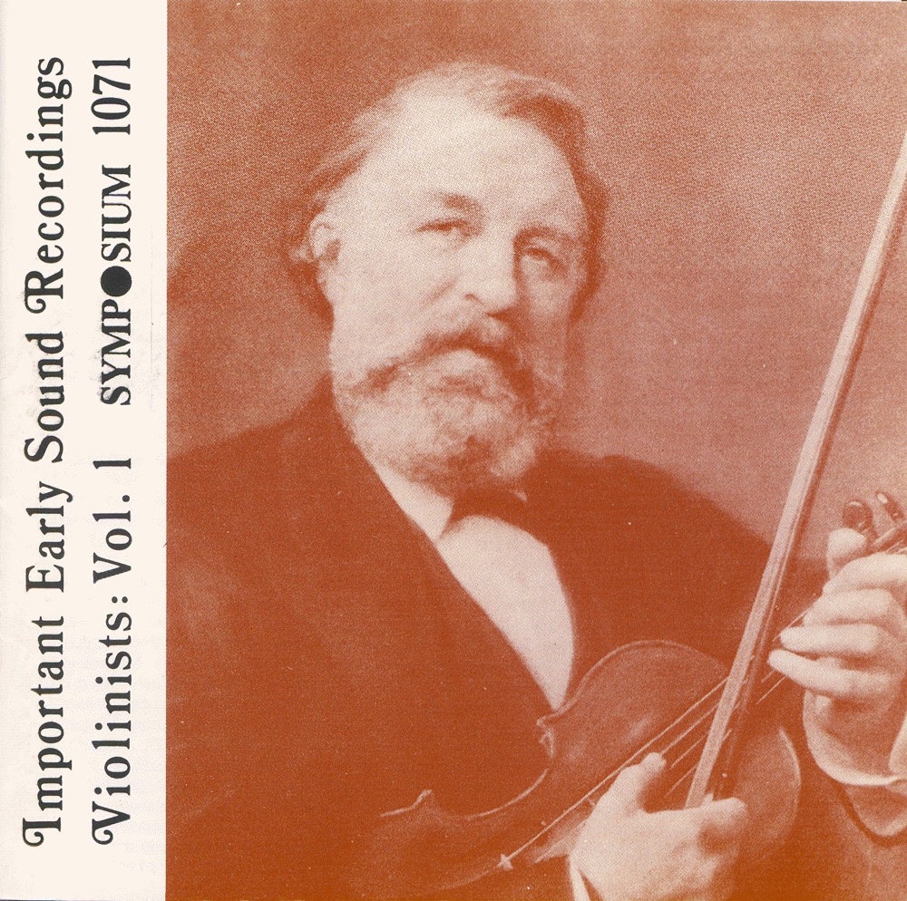 Обложка альбома «Great Violinists, Vol. 1 (1903-1944)» — Joseph Joachim, Hugo Heermann, Anonymous, Pablo de Sarasate, Leopold Auer, Eugène Ysaÿe, Jenő Hubay, Tivadar Nachéz, Johnny Dunn, Karol Grigorowich, Willy Burmester, Carl Flesch, Henri Marteau & Fritz Kreisler