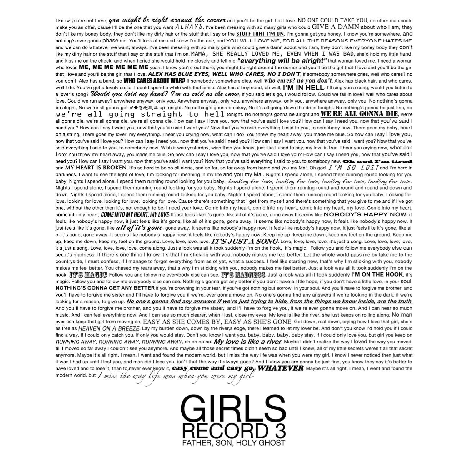 Father, Son, Holy Ghost