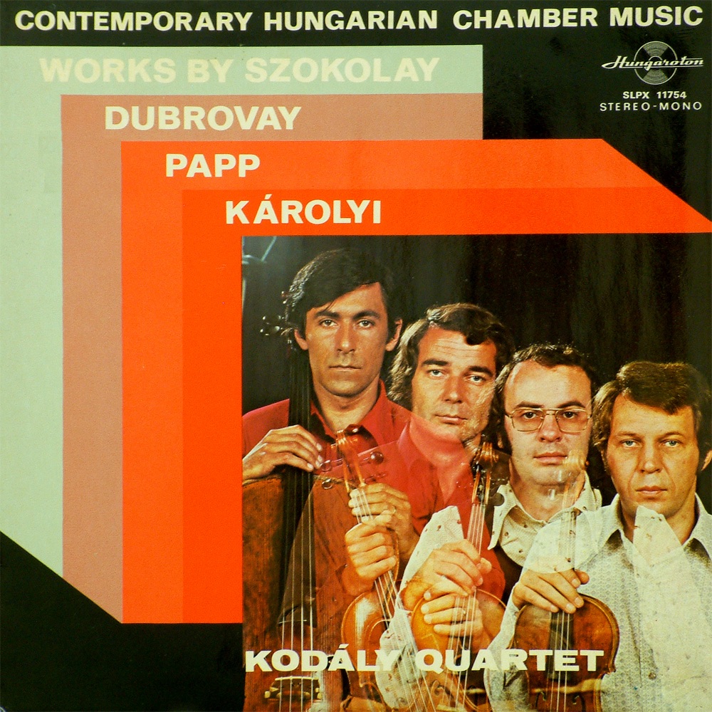 Обложка альбома «Vonósnégyesek a Kodály Vonósnégyes előadásában» — Kodály Vonósnégyes